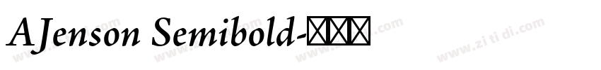AJenson Semibold字体转换